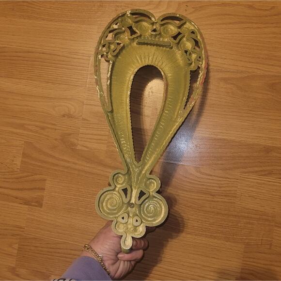 Vtg 70s Avacado Green Wall Sconce Candle Holder Rattan MCM Hollywood Regency - Picture 4 of 7